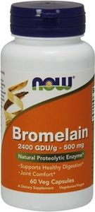 NOW Foods Bromelain 60 kapsułek 1