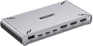 Przełącznik Unitek Unitek Przełącznik KVM USB-C 10Gbps z HDMI i transferem plików między systemami 13