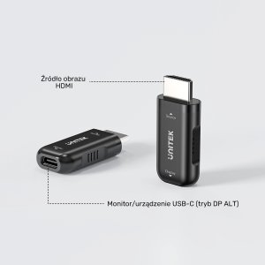 Adapter USB Unitek V1187BBK01 USB-C - HDMI Czarny  (V1187BBK01) 7