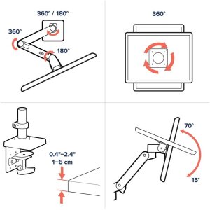 Ergotron Uchwyt biurkowy na monitor do 34" (45-708-293) 6