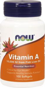 NOW Foods Vitamin A 10000IU 100 kapsułek 1