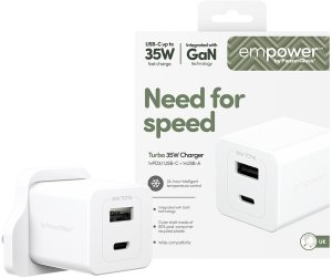 TURBO 35W CHARGER INCL. USB-C 2