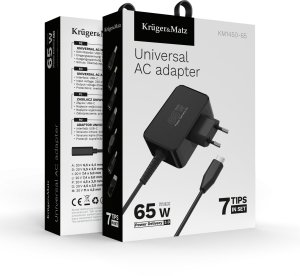 Zasilacz uniwersalny Kruger&amp;Matz 65W z funkcją Power Delivery 7 końcówek 4