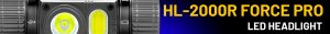 Ładowalna latarka czołowa LED Force PRO - 2000 lumenów 7