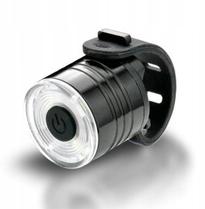 Zestaw bateryjnych lampek rowerowych LED; przednia + tylna - 15 lumenów 2