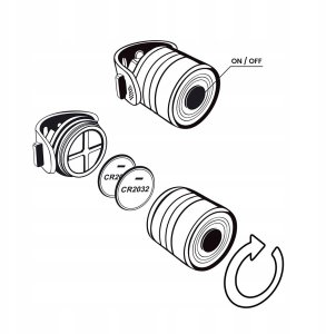 Zestaw bateryjnych lampek rowerowych LED; przednia + tylna - 15 lumenów 5