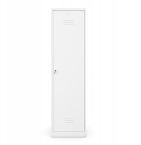 Metalowa szafa gospodarcza AGNES, 500 x 1850 x 500 mm, biała 2