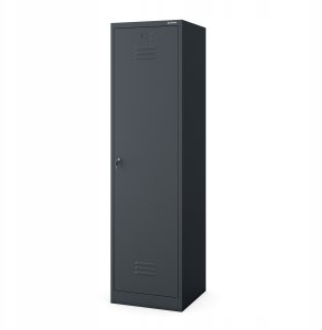 Metalowa szafa gospodarcza AGNES, 500 x 1850 x 500 mm, antracyt 3