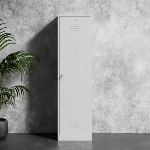 Metalowa szafa gospodarcza AGNES, 500 x 1850 x 500 mm, szara 11