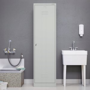 Metalowa szafa gospodarcza AGNES, 500 x 1850 x 500 mm, szara 14