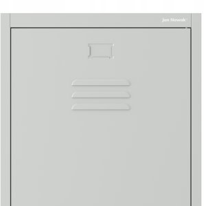 Metalowa szafa gospodarcza AGNES, 500 x 1850 x 500 mm, szara 5