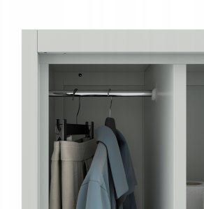 Metalowa szafa gospodarcza AGNES, 500 x 1850 x 500 mm, szara 6