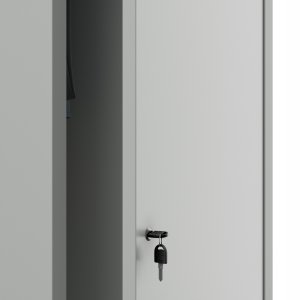 Metalowa szafa gospodarcza AGNES, 500 x 1850 x 500 mm, szara 8