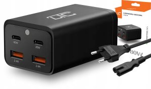 Ładowarka LTC Ładowarka sieciowa MULTI CHARGER QC 3.0 PD20W/PD40W/QC 3.0 2x USB 2,4A 80W czarna 6