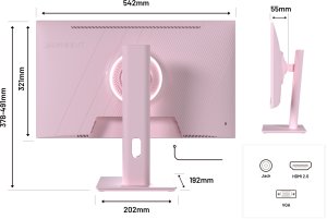 JAPANNEXT 60,5cm JN-I238FHD120F-HSP-PK 16:9 HDMI pink FHD 11