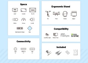 JAPANNEXT 60,5cm JN-I238FHD120F-HSP-BB 16:9 HDMI blau FHD 14