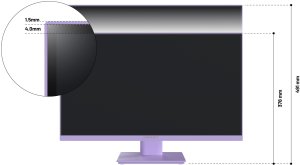 Monitor JapanNext JAPANNEXT 60,5cm JN-I238FHD120F-HSP-PP 16:9 HDMI fioletowy FHD 9