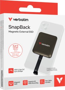 Dysk zewnętrzny SSD Verbatim Snapback 512GB Czarny (32060) 3