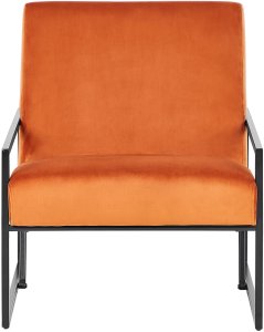 Fotel DELARY Welur Pomarańczowy 4
