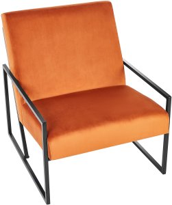 Fotel DELARY Welur Pomarańczowy 6