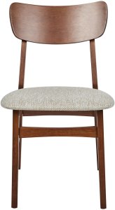 Zestaw 2 krzeseł do jadalni ANOKA Drewno Beżowoszary 5