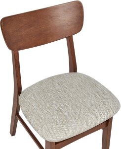 Zestaw 2 krzeseł do jadalni ANOKA Drewno Beżowoszary 7