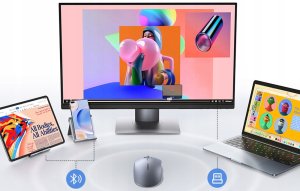 Mysz bezprzewodowa UGREEN M556 2.4G + BT czarna 4