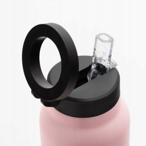 OEM Butelka / bidon na wodę metal z uchwytem kompatybilnym z Magsafe 750ml różowy 5