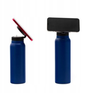 OEM Butelka / bidon na wodę metal z uchwytem kompatybilnym z Magsafe 750ml niebieski 2