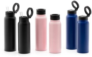 OEM Butelka / bidon na wodę metal z uchwytem kompatybilnym z Magsafe 750ml niebieski 9