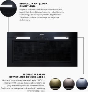 Okap kuchenny GLOBALO Flueris 60.1 Black Sensor Smell one size 2