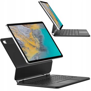 Etui Dux Ducis Keyboard (MK Series) z klawiaturą Bluetooth na Samsung Galaxy Tab S9+ / S8+ / S7+ - czarna 16