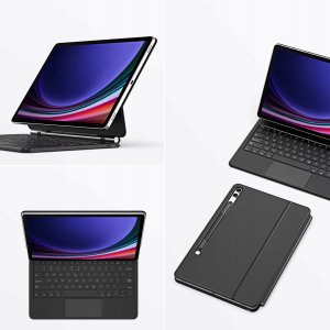 Etui Dux Ducis Keyboard (MK Series) z klawiaturą Bluetooth na Samsung Galaxy Tab S9+ / S8+ / S7+ - czarna 5