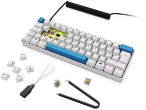 Sharkoon Gaming Tastatur Skiller SGK50S4 Gen2 PBT wei-gelRGB 8