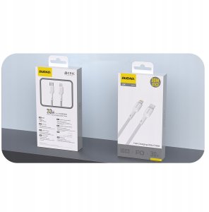 Kabel USB Dudao USB-C - Lightning 2 m Biały (6976625334575) 2