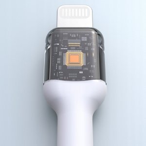 Kabel USB Dudao USB-C - Lightning 2 m Biały (6976625334575) 6