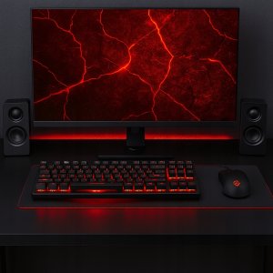 Klawiatura przewodowa Defender QUEST GK-596 MECHANICZNA podświetlana gaming RGB 3