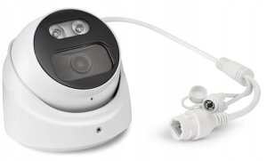 EVERMAX EVX-IP8D01-IRW-Ai-W Kamera IP kopułkowa biała 8Mpx 2.8mm IR 40m AI IP67 mikrofon 3