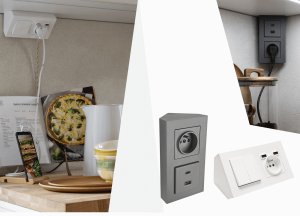 KONTAKT SIMON Kontroler sterujący bezprzewodowo innymi urządzeniami Simon GO Kontakt-Simon Simon 55 GO TEK1W.01/149 sterowany smartfonem [Wi-Fi] - max 30 akcji - CONTROL 230V (moduł) IP20 zacisk śrubowy czarny mat 3