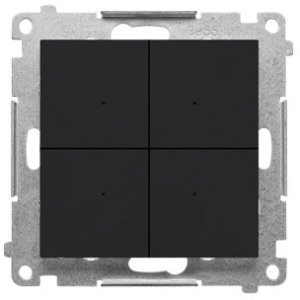 KONTAKT SIMON Kontroler sterujący bezprzewodowo innymi urządzeniami Simon GO Kontakt-Simon Simon 55 GO TEK1W.01/149 sterowany smartfonem [Wi-Fi] - max 30 akcji - CONTROL 230V (moduł) IP20 zacisk śrubowy czarny mat 5