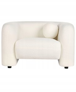 Fotel LEIREN Boucle Biały 5
