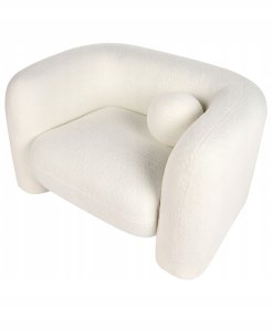 Fotel LEIREN Boucle Biały 7