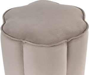 Puf welurowy 39 x 34 cm beżowoszary TAPPEN 4