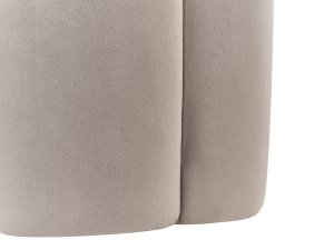 Puf welurowy 39 x 34 cm beżowoszary TAPPEN 5