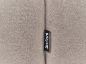 Puf welurowy 39 x 34 cm beżowoszary TAPPEN 6