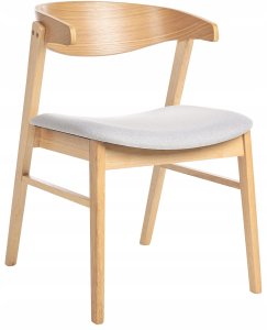 Zestaw 2 krzeseł do jadalni LILLY Drewno Jasnoszary 4