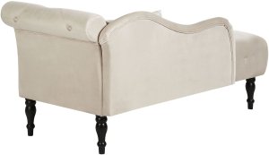 Szezlong prawostronny IVRY Welur Jasnobeżowy 5