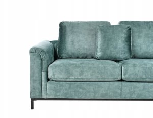 Narożnik dla 4 osób OSLO Welur Lazurowy Lewostronny 6