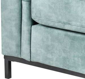 Narożnik dla 4 osób OSLO Welur Lazurowy Lewostronny 10