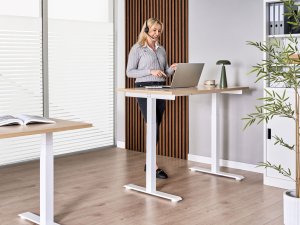 Biurko Beliani Destines Jasnobrązowe 120 cm x 60 cm 5